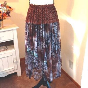 T C Fashion Floaty Boho Skirt